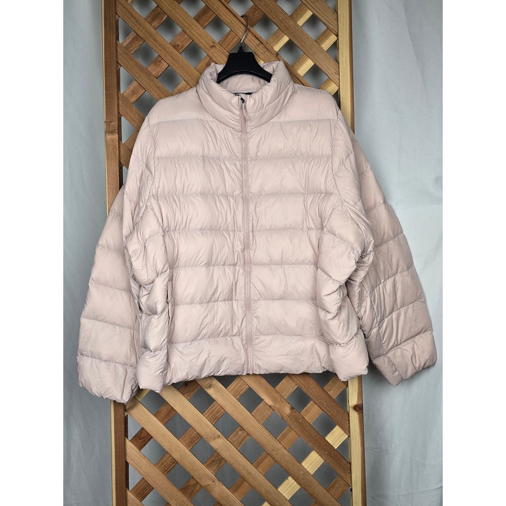 Eddie Bauer Puffer Jacket Women XL Pink Down 650 Insulated Full Zip - NWOT